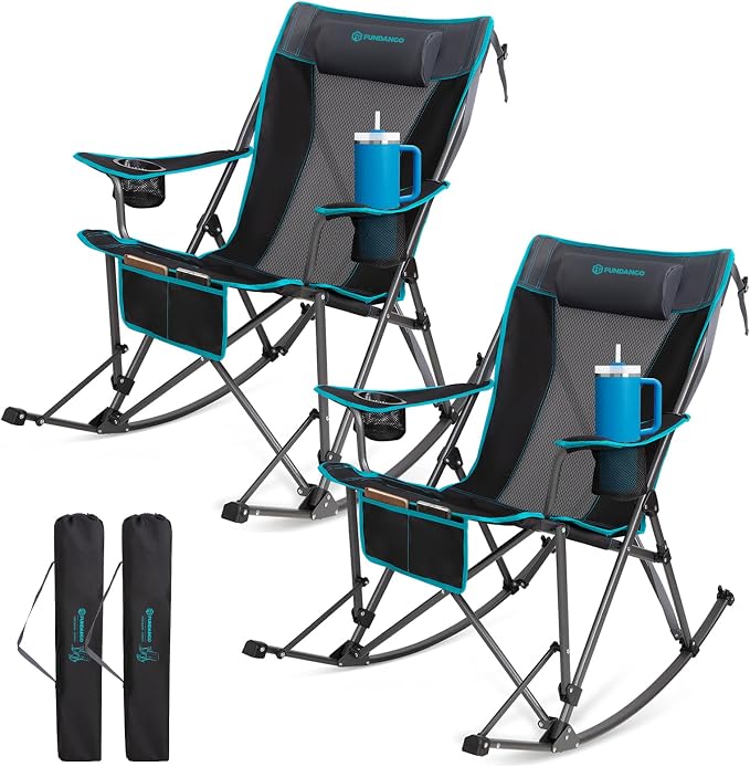 FUNDANGO Oversized Rocking Camping Chair by FUNDANGO