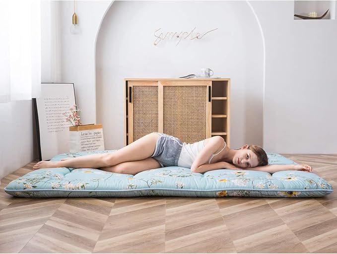 MAXYOYO Rustic Floral Korean Floor Mattress, Foldable Mat Roll Up Camping - Image 4