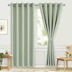 Blackout Curtains for Bedroom, 60 x 84 Inches Long, Seafoam Green | Thermal - Image 8