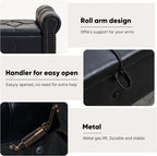 67" Storage Bench for Bedroom, End of King Size Benches - Image 8