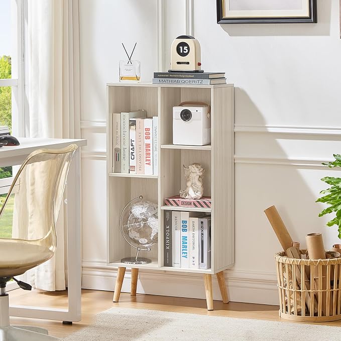 LEYAOYAO 5 Cube Bookshelf 3-Tier Bookcase - Image 3