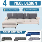 H.VERSAILTEX Backrest Cushion Covers Sectional Couch Back Cushion Covers - Image 7