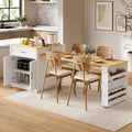 Kitchen Island with Extendable Dining Table by Unknown