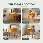 Bme Alden Solid Wood Nightstand/Side Table/End Table, Fully Assembled, - Image 6
