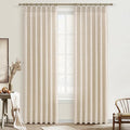 Pinch Pleat Semi Sheer Curtains 84 Inches Long by PleatedDrapes