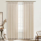 Pinch Pleat Semi Sheer Curtains 84 Inches Long by PleatedDrapes