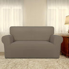 PureFit Stretch Loveseat Covers Fleece Couch Covers - Image 2