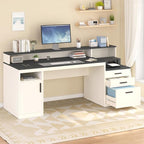 YOMILUVE 65 Inch Computer Desk - Image 3