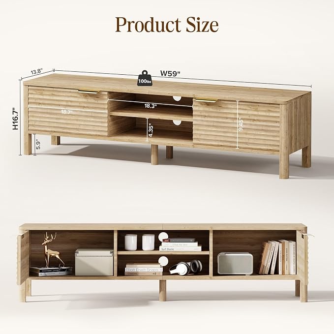 IKALIFE TV Stand for Living Room - Image 3