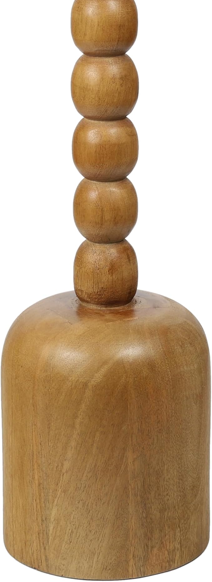 JONATHAN Y Turner 24.5" White & Natural Mango Wood Round Drink Table, Tall - Image 5