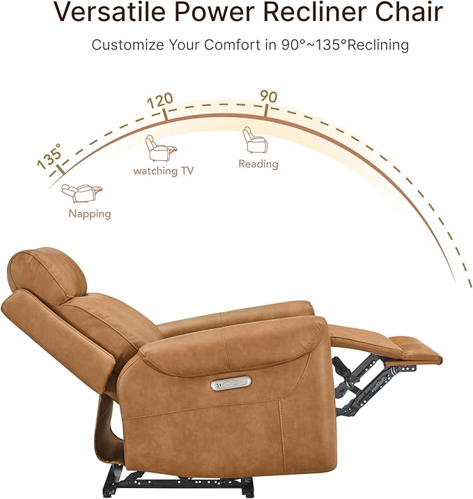KISLOT Leather Recliner Chair for Adults Wall Hugger RV Recliner - Image 5