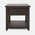 Jofran Madison County Harris End Table, Barnwood Brown by Jofran+Inc.