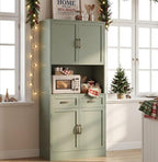 HOSTACK 71“ Tall Kitchen Pantry Storage Cabinet, Modern Kitchen Hutch Bar - Image 5