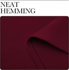 NICETOWN Wine Red Blackout Curtains 63 inches Long - Image 7
