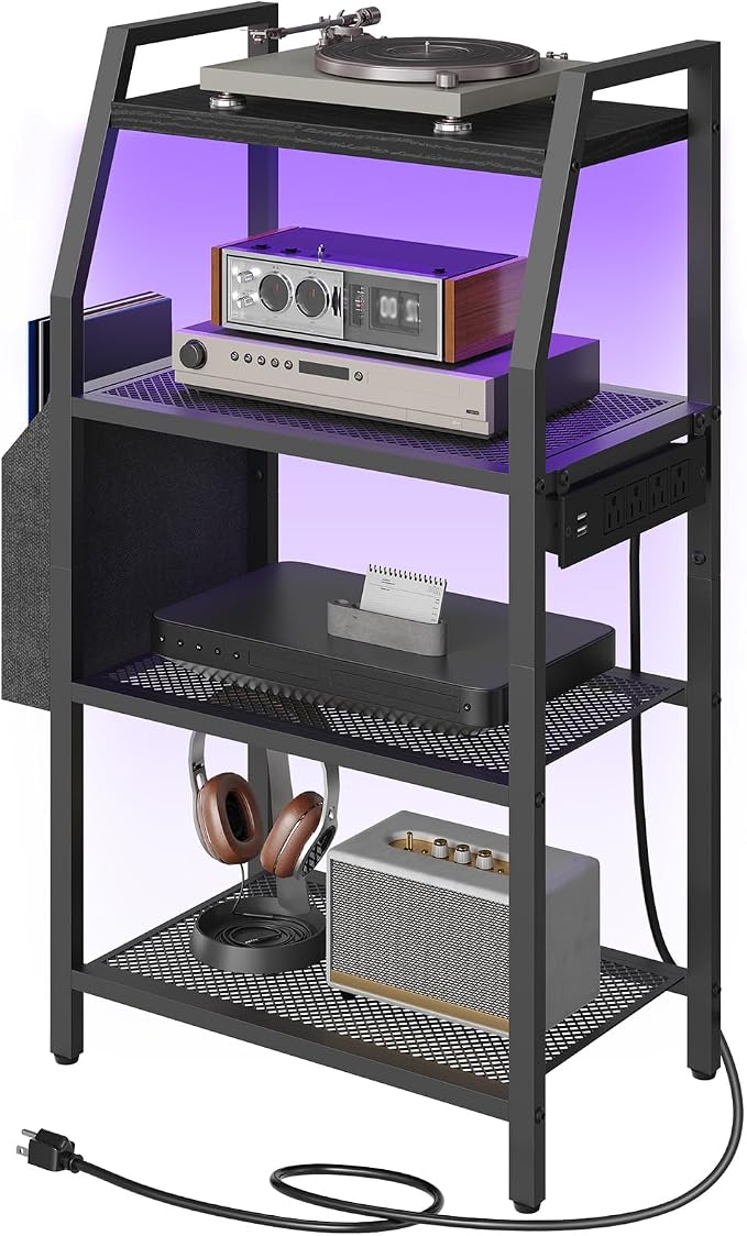 MAHANCRIS 4-Tier AV Media Stand by MAHANCRIS