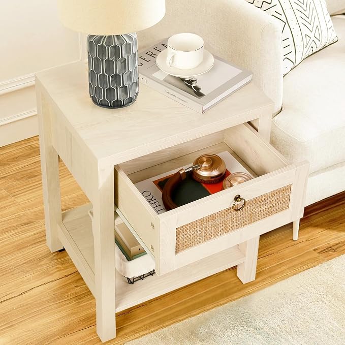 VOWNER Rattan Nightstands Set of 2 - Image 4