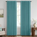 MIULEE 100% Blackout Linen Curtains by MIULEE