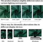 Hunter Green Sheer Curtains 72 Inches Long 2 Panels, Rod Pocket Voile Light - Image 6