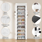 ROJASOP Shoe Rack with Covers 10 Tier Large Shoe Organizer Tall Shoe Closet - Image 4
