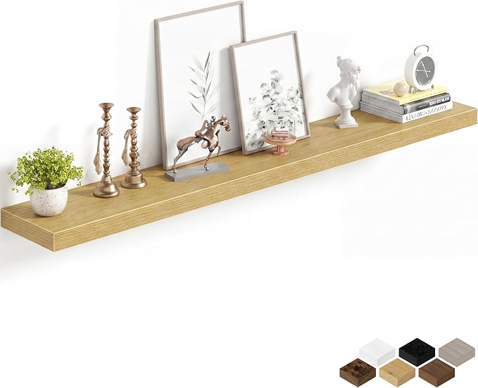 Fun Memories 55Inch Long Floating Shelves, 8 Inch Deep Shelves by FunMemories