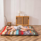 MAXYOYO Bohemian Retro Floor Mattress Vintage Floral Japanese Futon Mattress - Image 6
