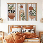 IARTTOP Large Boho Wood Wall Art Framed 16x32 Inch Mid century Modern Wooden - Image 8