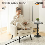 VINGLI 30.3" Wide Modern Barrel Accent Armchairs Set of 2 - Image 8
