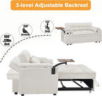 Auvsoce 65'' Convertible Sleeper Sofa Bed - Image 5