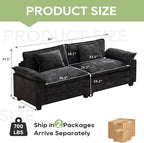 Oprisen 86" Modular Sectional Sofa, Comfy Cloud Couch Sectional Sofa - Image 2