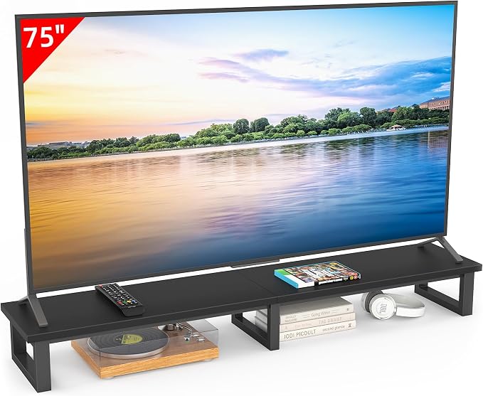 YAOHUOO 59" Large TV Riser for 32-75 inch TV, TV Riser Stand Shelf by YAOHUOO