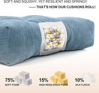 Lokex Rocking Chair Cushion Only, Tufted Non-Slip Comfortable Rocking Chair - Image 5