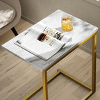 Pipishell C Shaped End Table 27 inches High, Side Table - Image 3