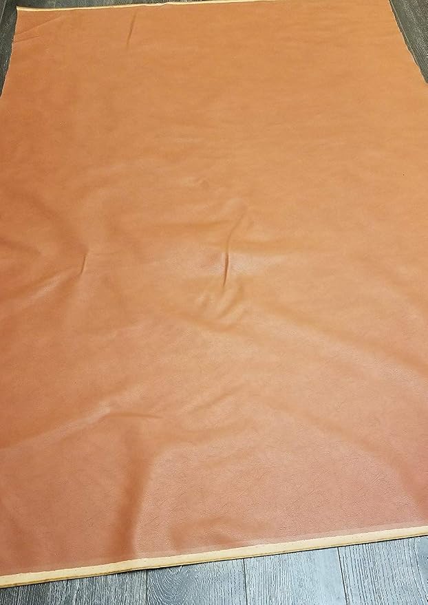 NAT Leathers | Tan Cognac Soft Faux Vegan Leather PU | 3 Yards Cut by the Yard - Image 3