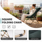 Tiita Comfy Folded Chair, Soft Faux Fur Oversized Folding Accent Chair - Image 4