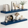 fuqing Dark Blue Floating Shelves | 24 Inch Floating Shelves by Fuqing