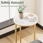 C Shaped End Table, Couch Side Tables - Image 5