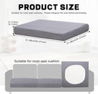 8Pcs Outdoor Cushion Covers, Elastic Patio Cushion Covers | Washable, - Image 2