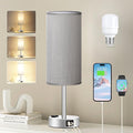 Fenmzee Grey Nightstand Table Lamp by Fenmzeelighting