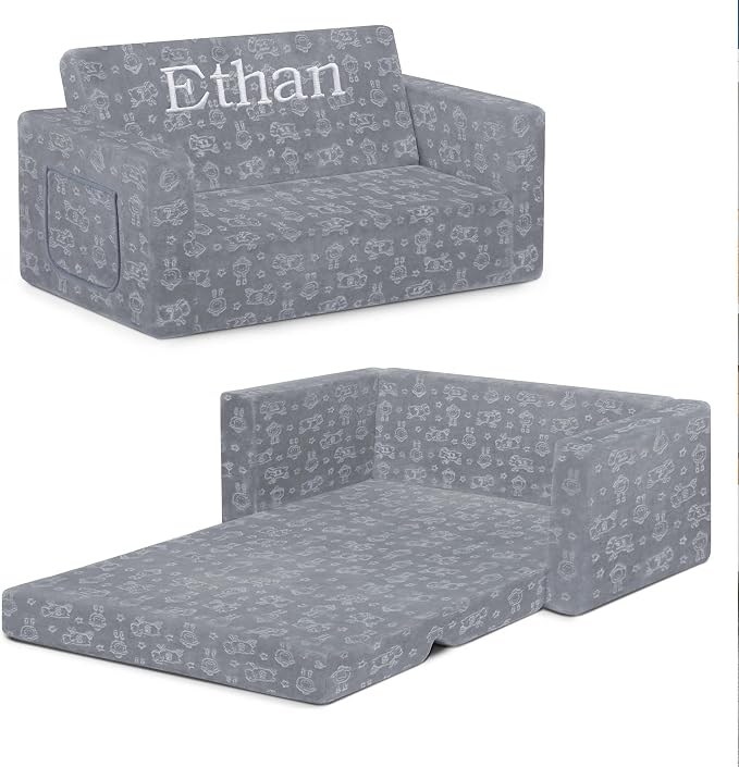 Serta Perfect Sleeper Personalized Extra Wide Convertible Sofa to Lounger by DeltaChildren