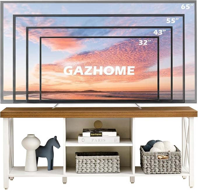 GAZHOME TV Stand for TV up to 55 Inches, TV Cabinet - Image 4