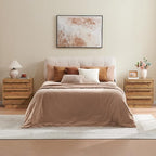 HOKYHOKY Reclaimed Solid Wood Nightstand-24 Inches Large End Table - Image 8