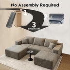 107.5" Cloud Modular Sectional Couch - Image 3