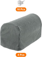 uxcell Stretch Armrest Covers Armchair Anti-Slip - Image 3