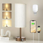 Fenmzee Brown Bedside Table Lamp by Fenmzeelighting