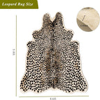 Seek4comfortable Leopard Print Rug, Cheetah Rug 4.6x5.8 Feet Faux Animal Fur - Image 2