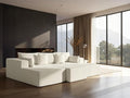 108" Cloud Sectional Couch, Comfort Sleep Sofa by VYUXWO