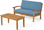 Eco-Friendly Love Seat and Coffee Table Combo, Sustainable Materials and Chic - Image 3