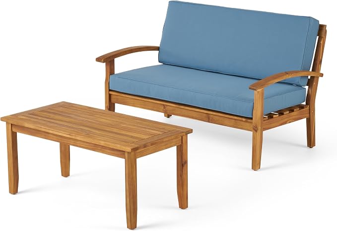Eco-Friendly Love Seat and Coffee Table Combo, Sustainable Materials and Chic - Image 3
