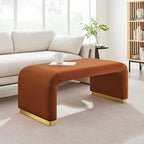 Modway EEI-6735-BRA-RUS Koda Performance Velvet Waterfall Ottoman, Brass Rust - Image 9