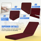 Basic Beyond Chaise Lounge Cushions Outdoor, 3-Layer Waterproof Outdoor - Image 3